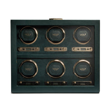 WOLF Watch Winder 1000-5000 WOLF British Racing 6 Piece Watch Winder | Green