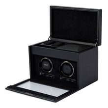 WOLF Watch Winder 1000-5000 WOLF British Racing Double Watch Winder with Storage | Black