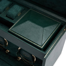 WOLF Watch Winder 1000-5000 WOLF British Racing Double Watch Winder with Storage | Green