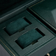 WOLF Watch Winder 1000-5000 WOLF British Racing Triple Watch Winder with Storage | Green