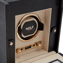 WOLF Watch Winder 1000-5000 WOLF Palermo Single Watch Winder with Storage | Black