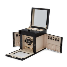 WOLF Watch Winder 1000-5000 WOLF Palermo Single Watch Winder with Storage | Black