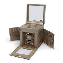 WOLF Watch Winder 1000-5000 WOLF Palermo Single Watch Winder with Storage | Pewter