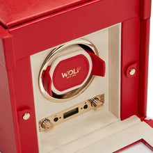 WOLF Watch Winder 1000-5000 WOLF Palermo Single Watch Winder with Storage | Red
