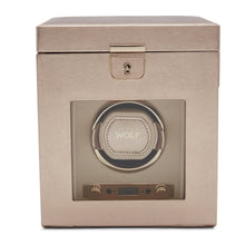 WOLF Watch Winder 1000-5000 WOLF Palermo Single Watch Winder with Storage | Rose Gold
