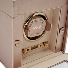 WOLF Watch Winder 1000-5000 WOLF Palermo Single Watch Winder with Storage | Rose Gold