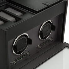 WOLF Watch Winder 1000-5000 WOLF Viceroy Double Watch Winder with Storage | Black