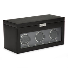 WOLF Watch Winder 1000-5000 WOLF Viceroy Triple Watch Winder with Storage | Black