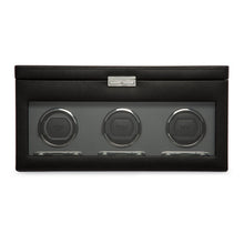 WOLF Watch Winder 1000-5000 WOLF Viceroy Triple Watch Winder with Storage | Black