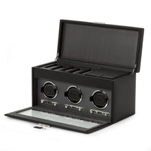 WOLF Watch Winder 1000-5000 WOLF Viceroy Triple Watch Winder with Storage | Black