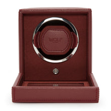 WOLF Watch Winder 200-500 WOLF Cub Single Watch Winder with Cover | Bordeaux