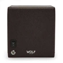 WOLF Watch Winder 200-500 WOLF Cub Single Watch Winder with Cover | Brown