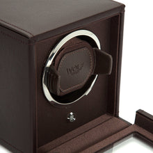 WOLF Watch Winder 200-500 WOLF Cub Single Watch Winder with Cover | Brown