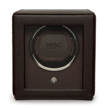WOLF Watch Winder 200-500 WOLF Cub Single Watch Winder with Cover | Brown