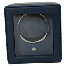 WOLF Watch Winder 200-500 WOLF Cub Single Watch Winder with Cover | Navy