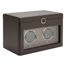 WOLF Watch Winder 2000-3000 Wolf Earth Double Watch Winder Coffee