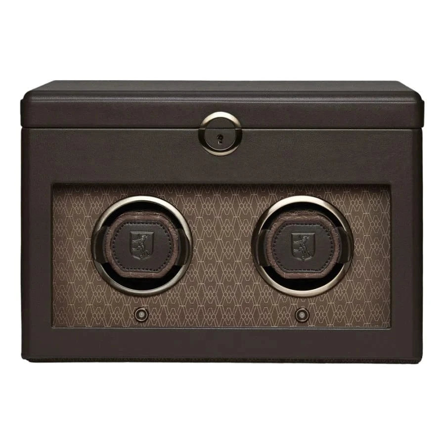 WOLF Watch Winder 2000-3000 Wolf Earth Double Watch Winder Coffee