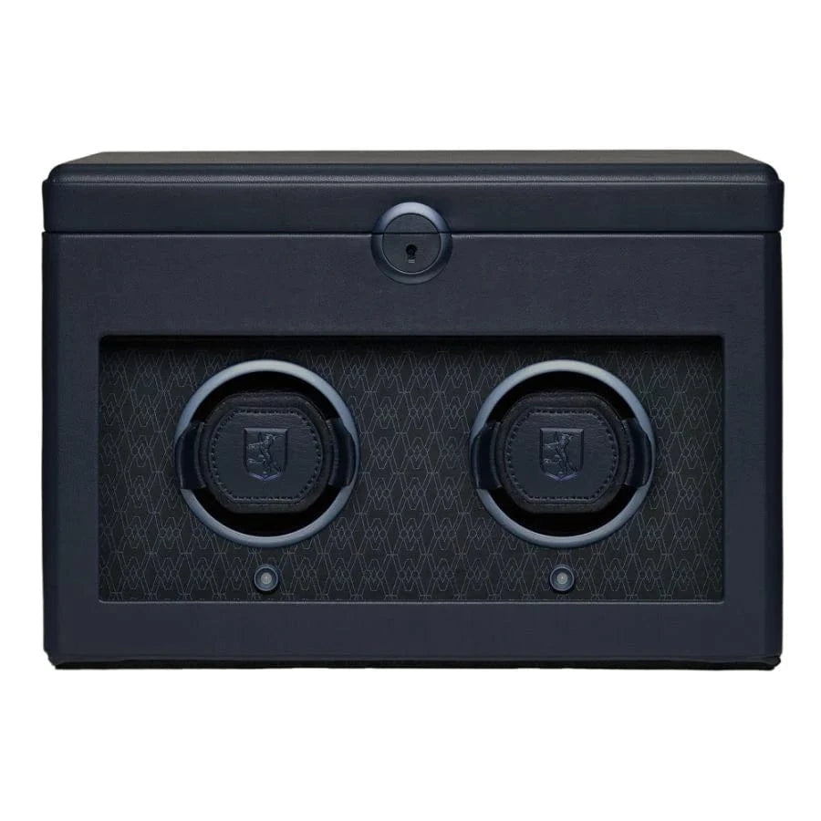 WOLF Watch Winder 2000-3000 Wolf Earth Double Watch Winder Midnight Blue