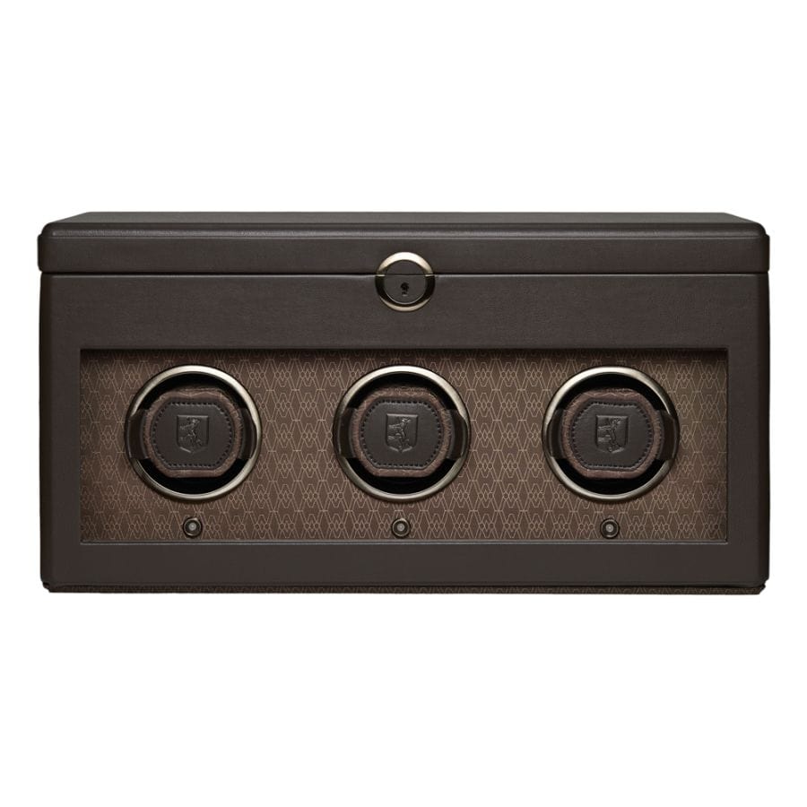 WOLF Watch Winder 2000-3000 WOLF Earth Triple Watch Winder Coffee