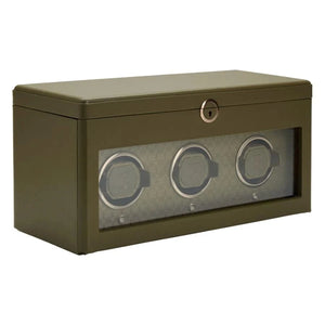 WOLF Watch Winder 2000-3000 WOLF Earth Triple Watch Winder Olive