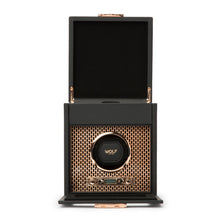WOLF Watch Winder 500-1000 WOLF Axis Single Watch Winder with Storage | Copper