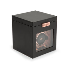 WOLF Watch Winder 500-1000 WOLF Axis Single Watch Winder with Storage | Copper