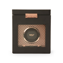 WOLF Watch Winder 500-1000 WOLF Axis Single Watch Winder with Storage | Copper
