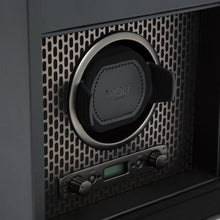 WOLF Watch Winder 500-1000 WOLF Axis Single Watch Winder with Storage | Powder Coat