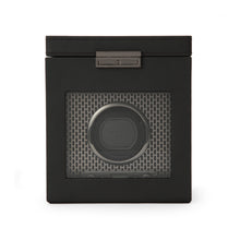 WOLF Watch Winder 500-1000 WOLF Axis Single Watch Winder with Storage | Powder Coat