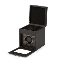 WOLF Watch Winder 500-1000 WOLF Axis Single Watch Winder with Storage | Powder Coat