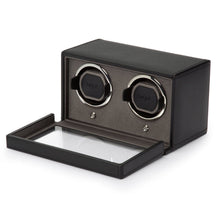 WOLF Watch Winder 500-1000 WOLF Cub Double Watch Winder with Cover | Black