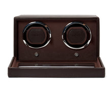 WOLF Watch Winder 500-1000 WOLF Cub Double Watch Winder with Cover | Brown