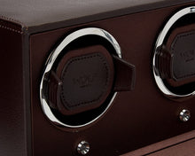 WOLF Watch Winder 500-1000 WOLF Cub Double Watch Winder with Cover | Brown