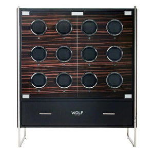 WOLF Watch Winder Over 5000 WOLF Roadster 12 Piece Watch Winder Cabinet 478656