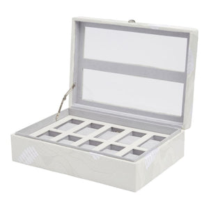 WOLF White WOLF - Memento Mori 10 Piece Watch Box - White