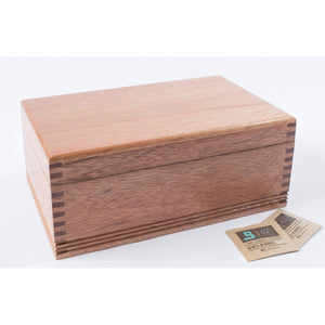 Americana Chest Solid Mahogany Humidor; 75 Count.  MADE in USA - Watch Winder Pros