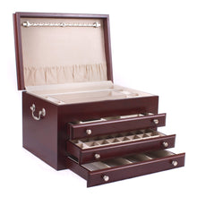 American Chest - Majestic Jewelry Chest, Solid American Cherry Hardwood - Watch Winder Pros
