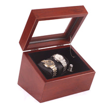 American Chest - The Admiral, Double Watch Winder in Solid Cherry Wood - Watch Winder Pros