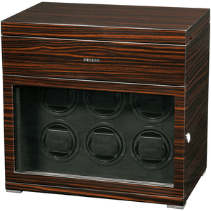 Benson Black Series 6.16 Six Watch Winder with Touch Screen and Storage - Watch Winder Pros