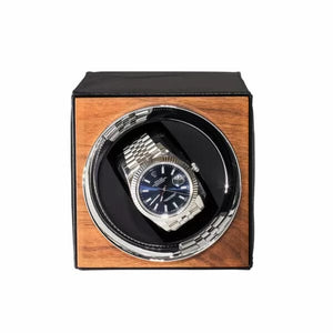 Billstone Watch Winder 250-500 Nucleus 1 Black Leather Watch Winder