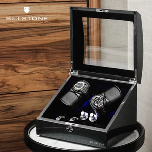 Billstone Watch Winder 500 - 1000 Avanti 4 Plus Carbon Fiber Watch Winder