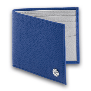 Rapport Leather Billfold Wallet - Blue - Watch Winder Pros