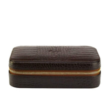 Rapport Brompton Cigar Case for Three Cigars - Brown Leather - Watch Winder Pros