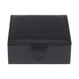 Rapport Berkeley Single Cufflink Box - Black - Watch Winder Pros