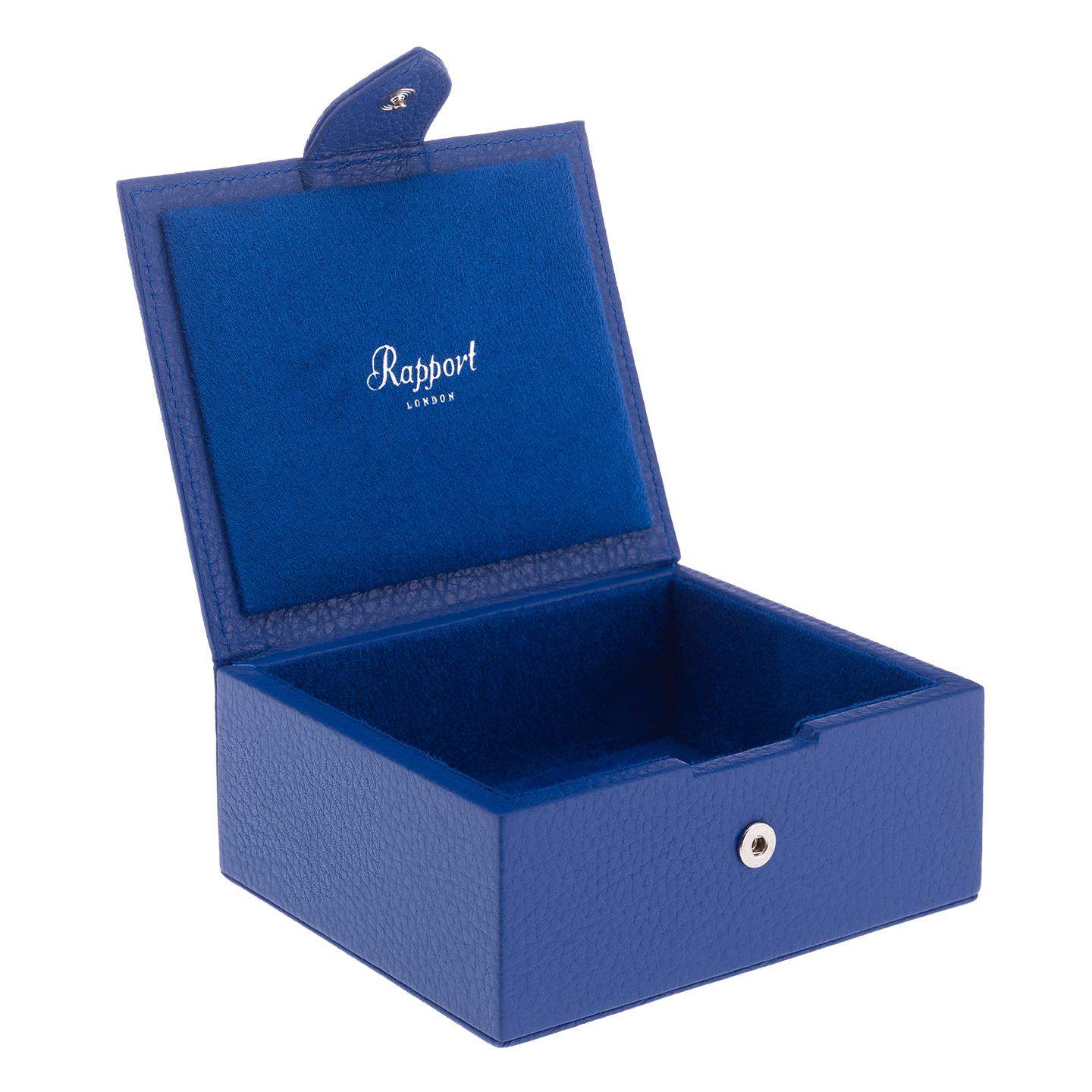 Rapport Berkeley Single Cufflink Box - Blue - Watch Winder Pros