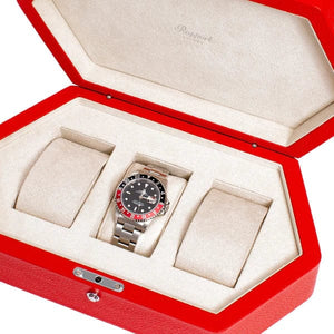 Rapport London Watch Box 250-500 PORTOBELLO WATCH BOX- Red