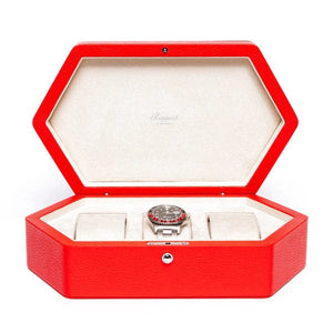 Rapport London Watch Box 250-500 PORTOBELLO WATCH BOX- Red