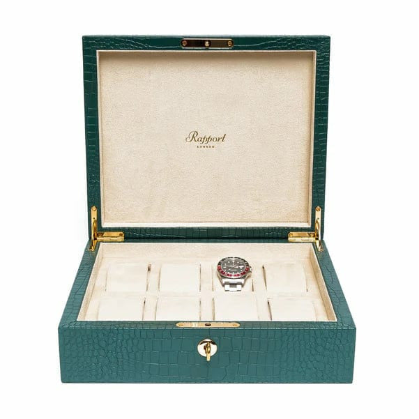 Rapport London Watch Box 500 - 1000 BROMPTON 8 WATCH BOX - Green