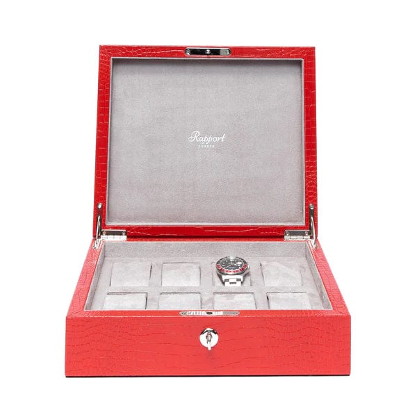 Rapport London Watch Box 500 - 1000 BROMPTON 8 WATCH BOX - Red