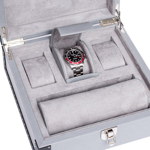 Rapport London Watch Box 500 - 1000 KENSINGTON SIX WATCH BOX -  Grey